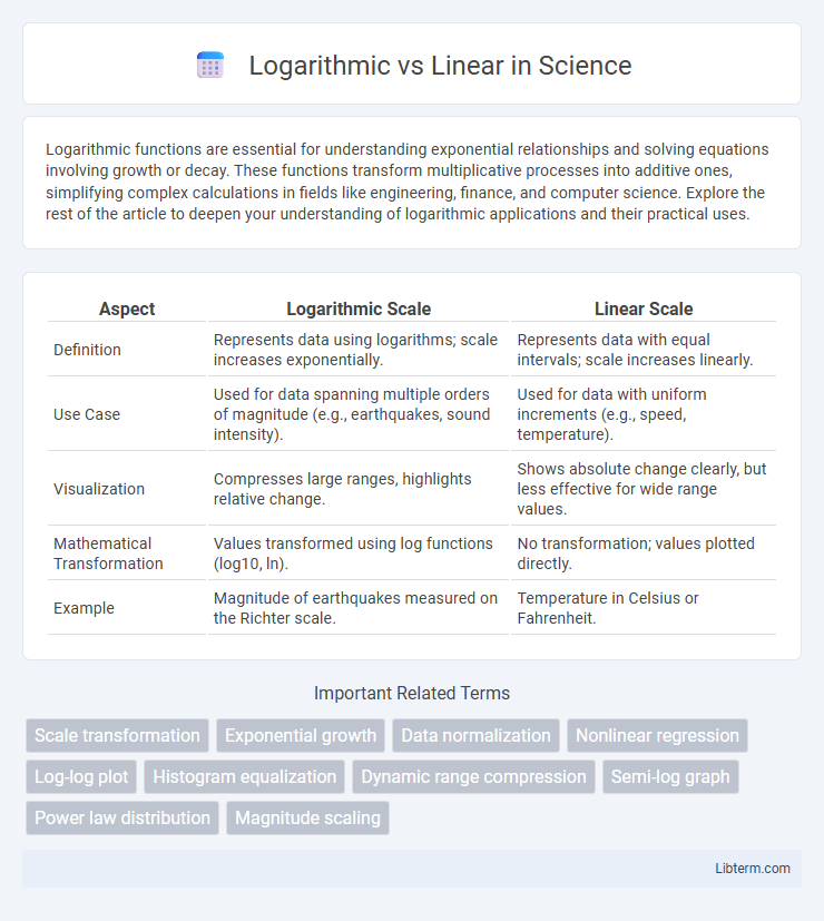 Linear vs Logarithmic in Science - What is The Difference?