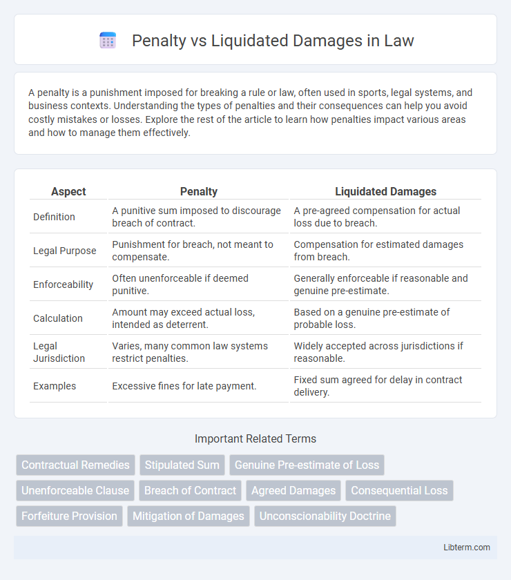 Liquidated Damages vs Penalty in Law - What is The Difference?