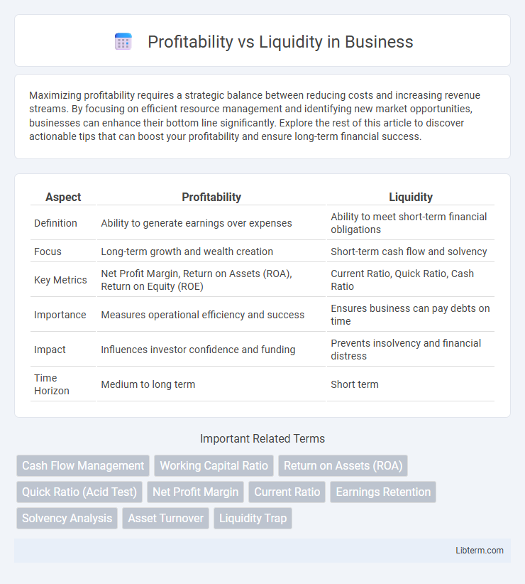 Liquidity vs Profitability in Business - What is The Difference?