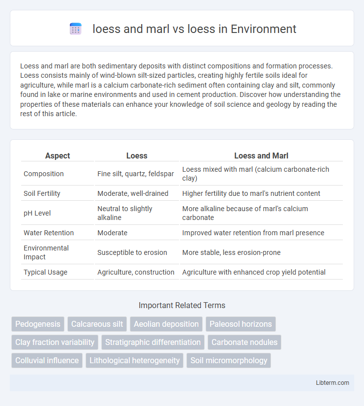 loess vs loess and marl in Environment - What is The Difference?