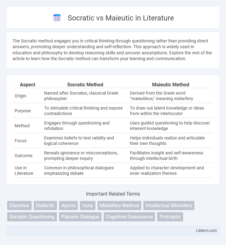 Maieutic vs Socratic in Literature - What is The Difference?