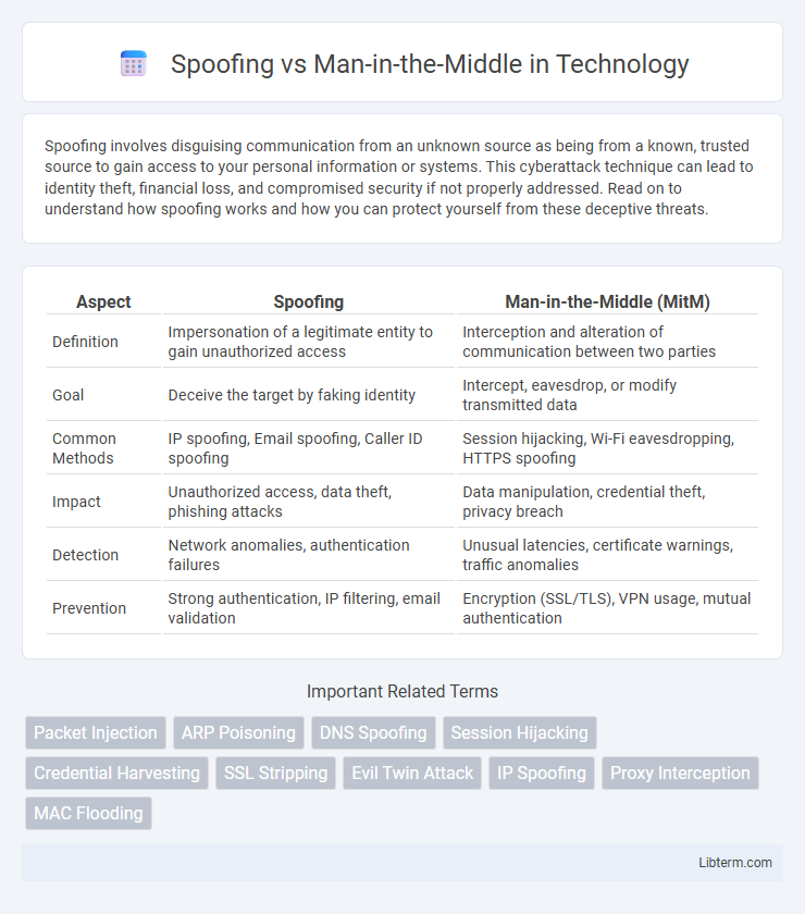 Man-in-the-Middle vs Spoofing in Technology - What is The Difference?