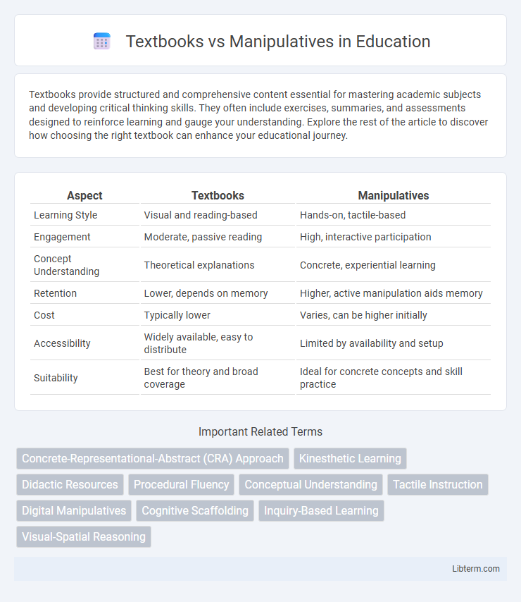 Manipulatives vs Textbooks in Education - What is The Difference?