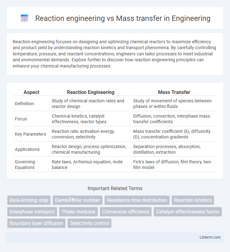 Mass transfer vs Reaction engineering in Engineering - What is The Difference?