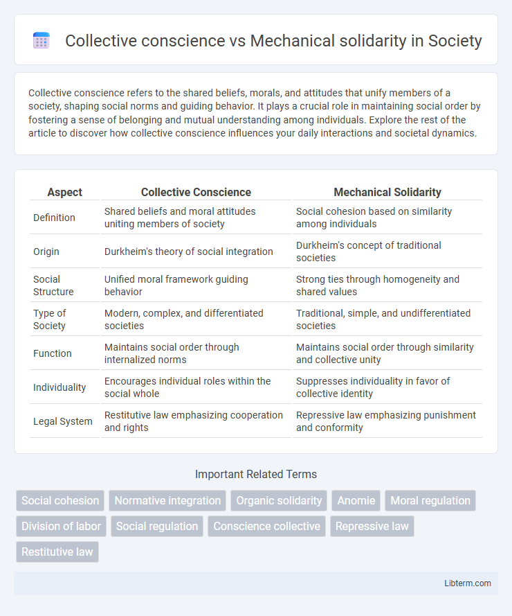 Mechanical solidarity vs Collective conscience in Society - What is The Difference?