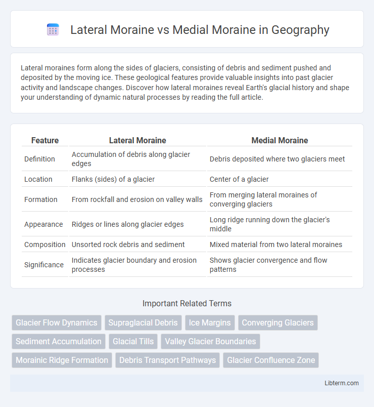 Medial Moraine vs Lateral Moraine in Geography - What is The Difference?