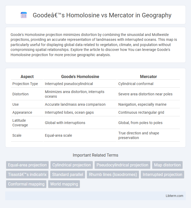 Mercator vs Goode’s Homolosine in Geography - What is The Difference?