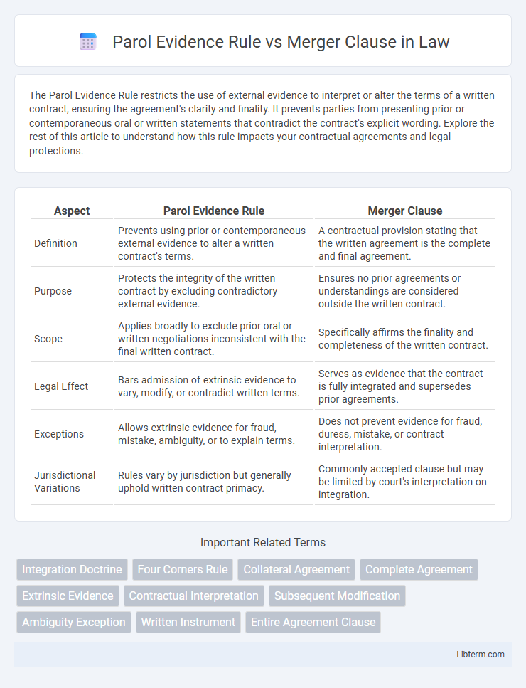 Merger Clause vs Parol Evidence Rule in Law - What is The Difference?
