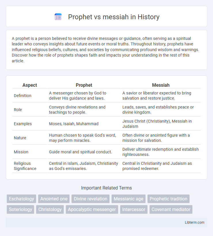 messiah vs Prophet in History - What is The Difference?