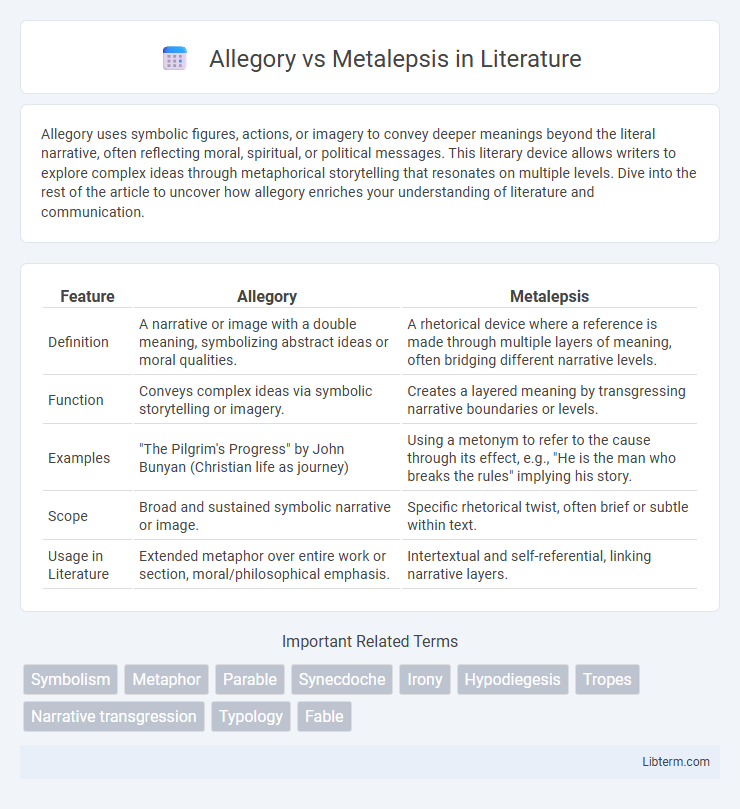 Metalepsis vs Allegory in Literature - What is The Difference?