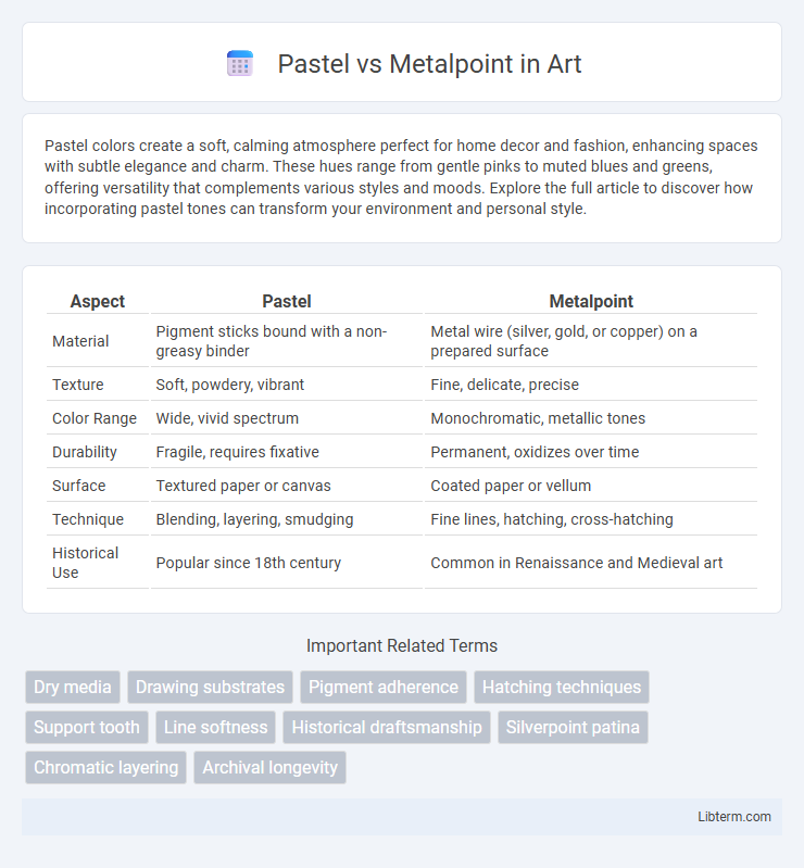 Metalpoint vs Pastel in Art - What is The Difference?
