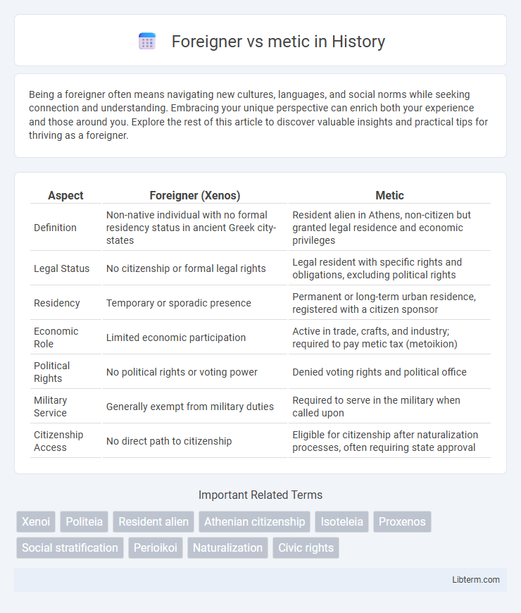 metic vs Foreigner in History - What is The Difference?