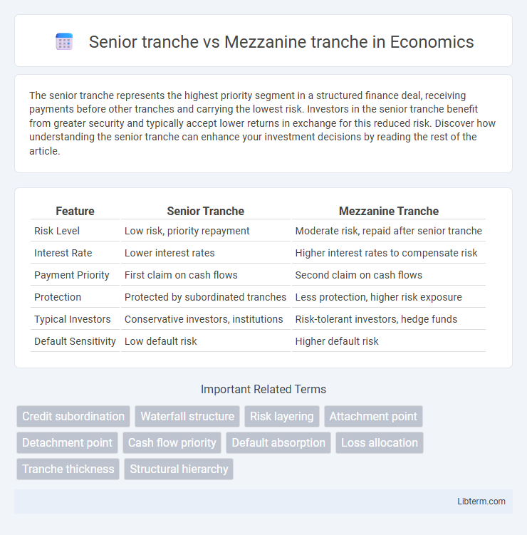 Mezzanine tranche vs Senior tranche in Economics - What is The Difference?