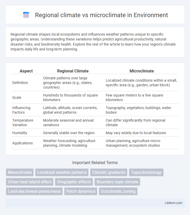 microclimate vs Regional climate in Environment - What is The Difference?