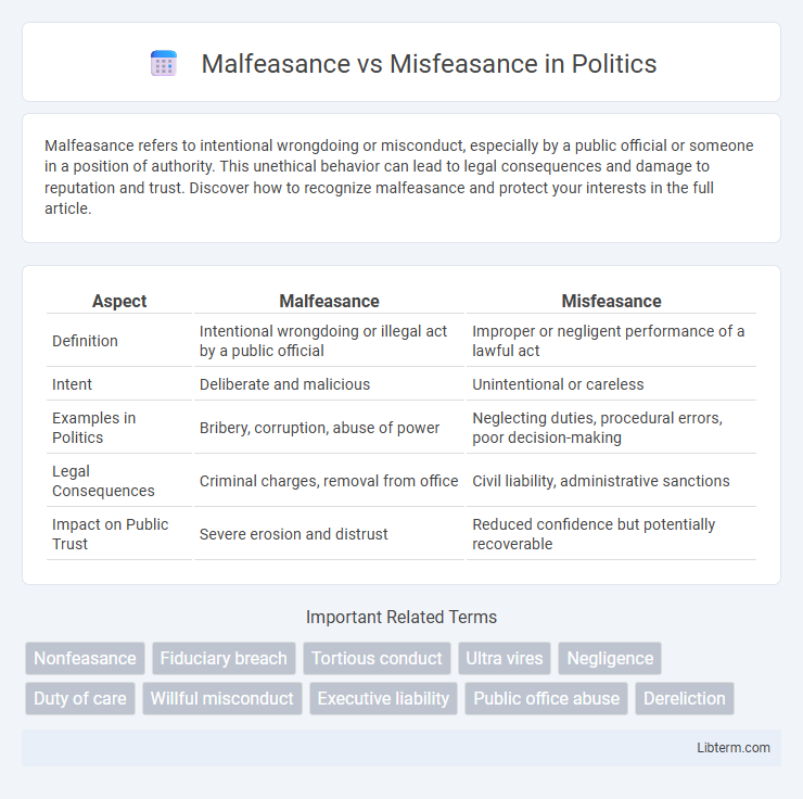 Misfeasance vs Malfeasance in Politics - What is The Difference?