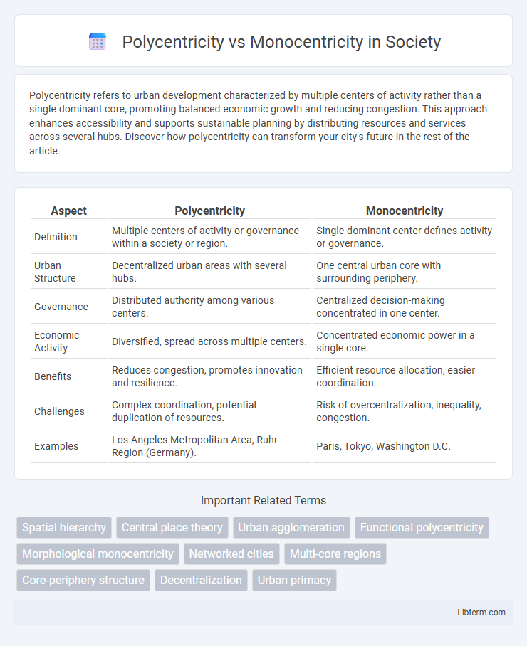 Monocentricity vs Polycentricity in Society - What is The Difference?