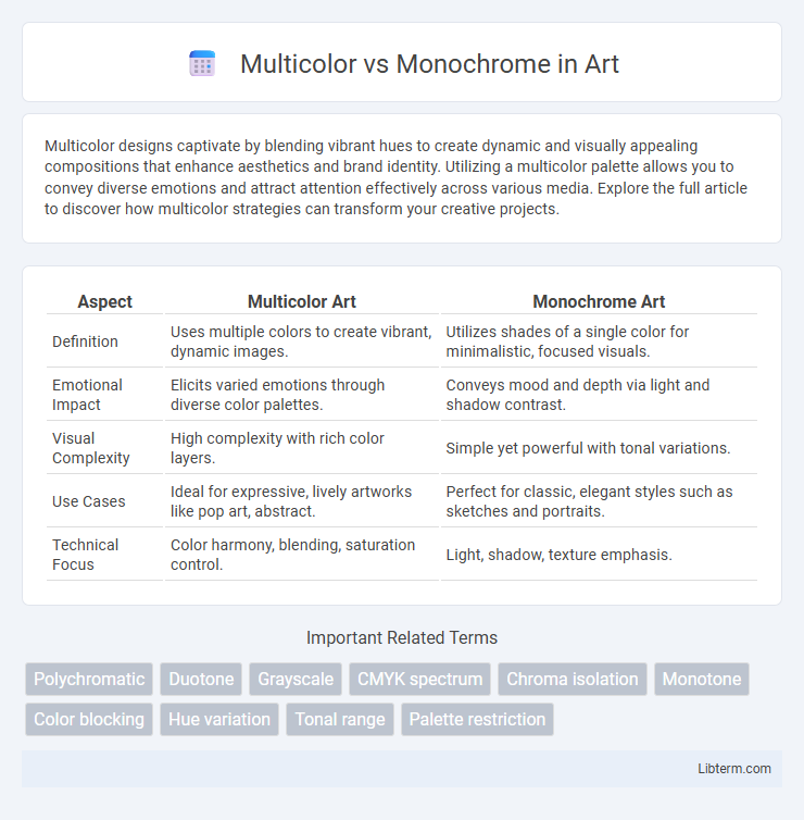 Monochrome vs Multicolor in Art - What is The Difference?