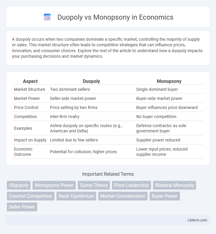Monopsony vs Duopoly in Economics - What is The Difference?