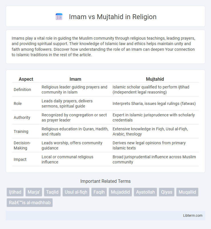 Mujtahid vs Imam in Religion - What is The Difference?