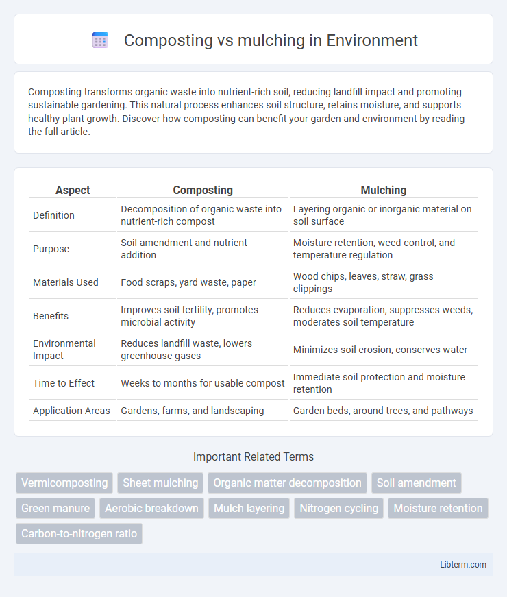 mulching vs Composting in Environment - What is The Difference?