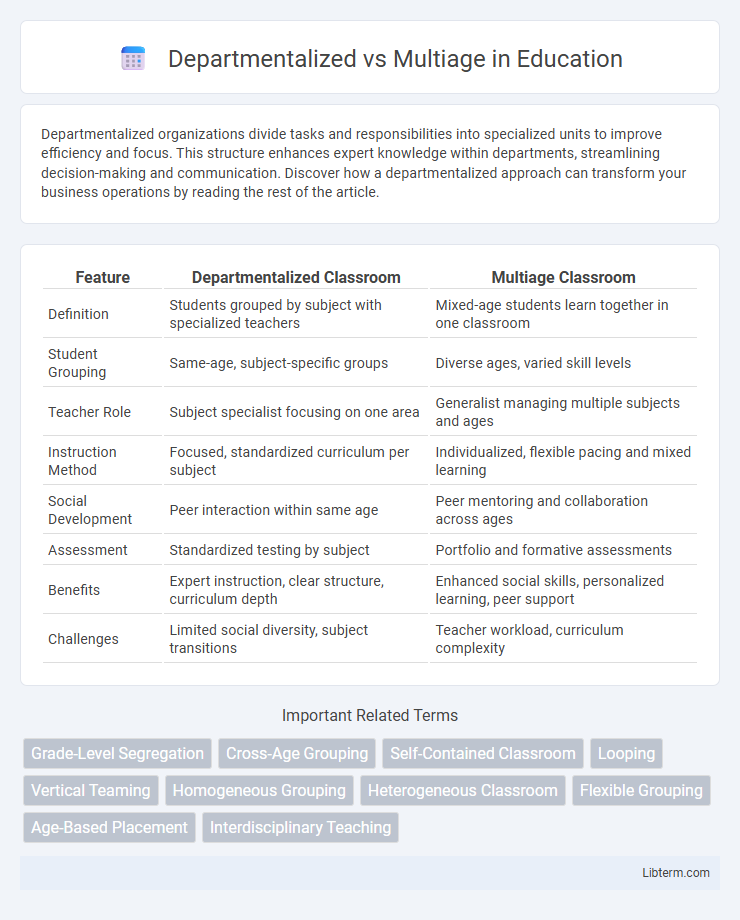 Multiage vs Departmentalized in Education - What is The Difference?