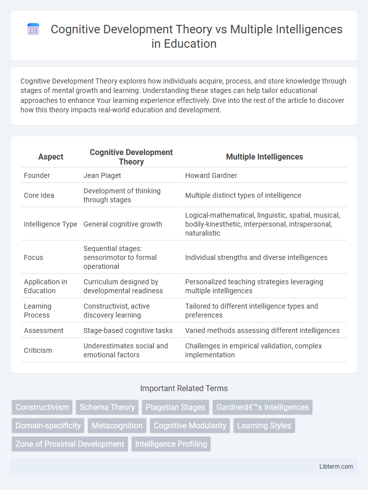 Multiple Intelligences vs Cognitive Development Theory in Education - What is The Difference?