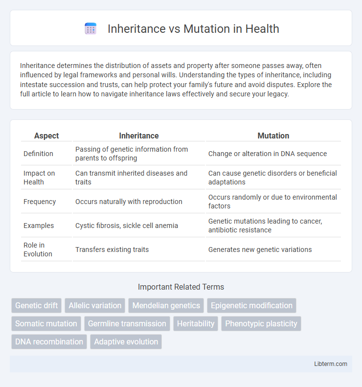 Mutation vs Inheritance in Health - What is The Difference?