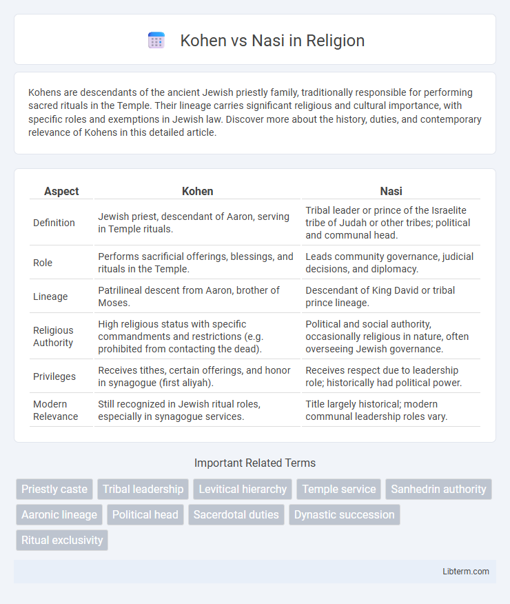 Nasi vs Kohen in Religion - What is The Difference?