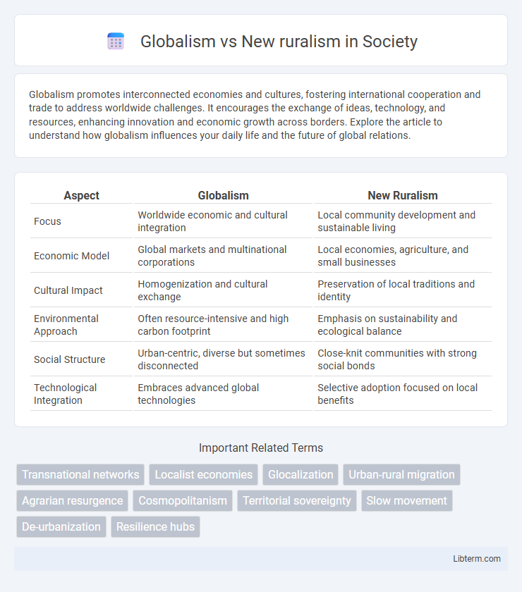New ruralism vs Globalism in Society - What is The Difference?