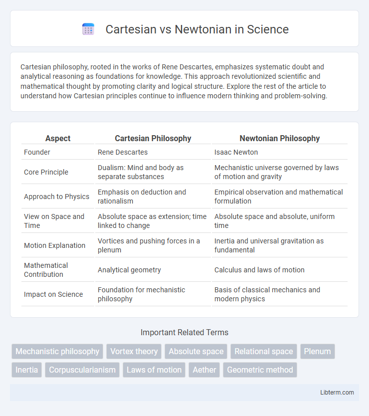 Newtonian vs Cartesian in Science - What is The Difference?