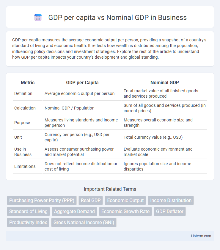 Nominal GDP vs GDP per capita in Business - What is The Difference?
