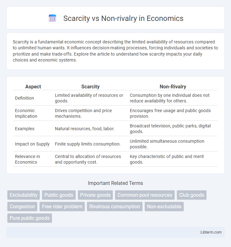 Non-rivalry vs Scarcity in Economics - What is The Difference?