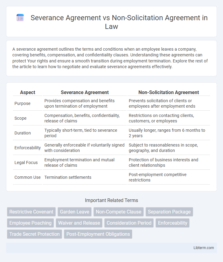 Non-Solicitation Agreement vs Severance Agreement in Law - What is The Difference?