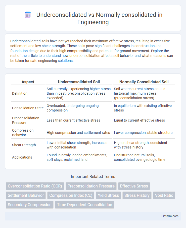 Normally consolidated vs Underconsolidated in Engineering - What is The Difference?
