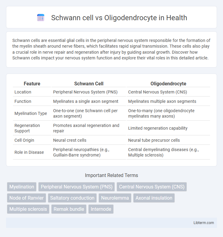 Oligodendrocyte vs Schwann cell in Health - What is The Difference?