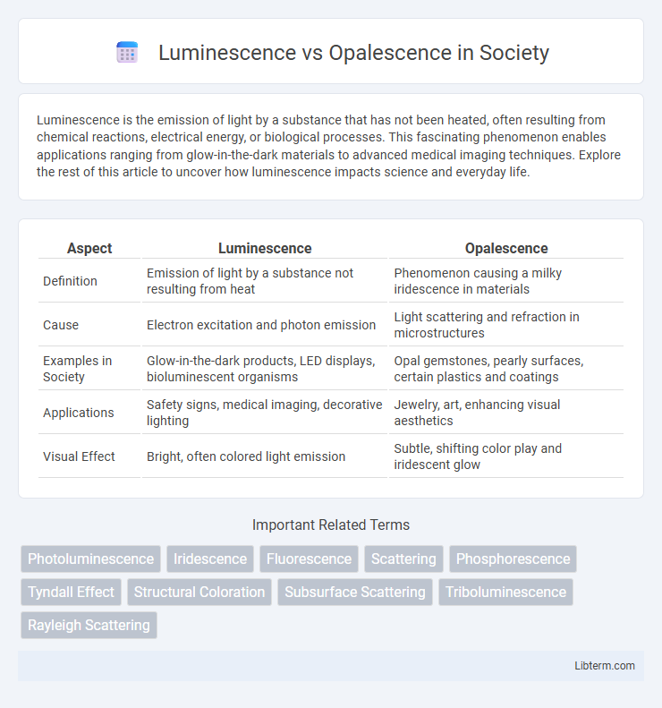 Opalescence vs Luminescence in Society - What is The Difference?