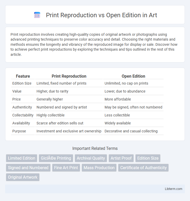Open Edition vs Print Reproduction in Art - What is The Difference?