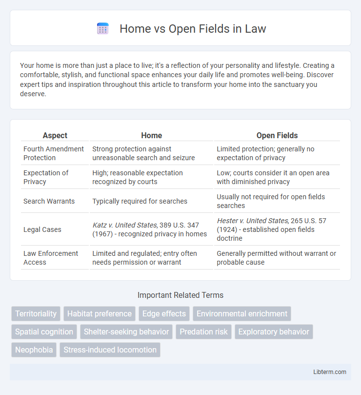 Open Fields vs Home in Law - What is The Difference?