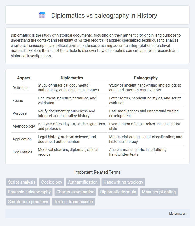 paleography vs Diplomatics in History - What is The Difference?