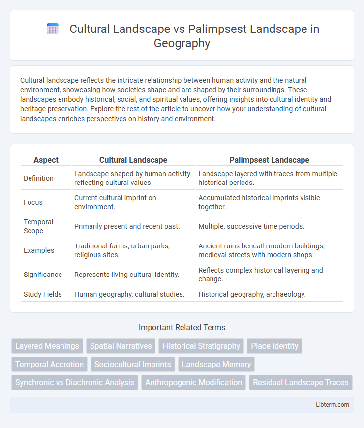 Palimpsest Landscape vs Cultural Landscape in Geography - What is The Difference?