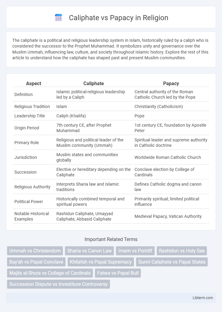 Papacy vs Caliphate in Religion - What is The Difference?