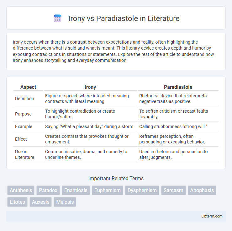 Paradiastole vs Irony in Literature - What is The Difference?