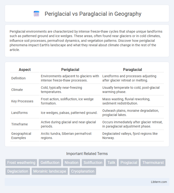 Paraglacial vs Periglacial in Geography - What is The Difference?
