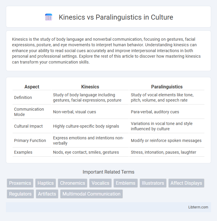 Paralinguistics vs Kinesics in Culture - What is The Difference?