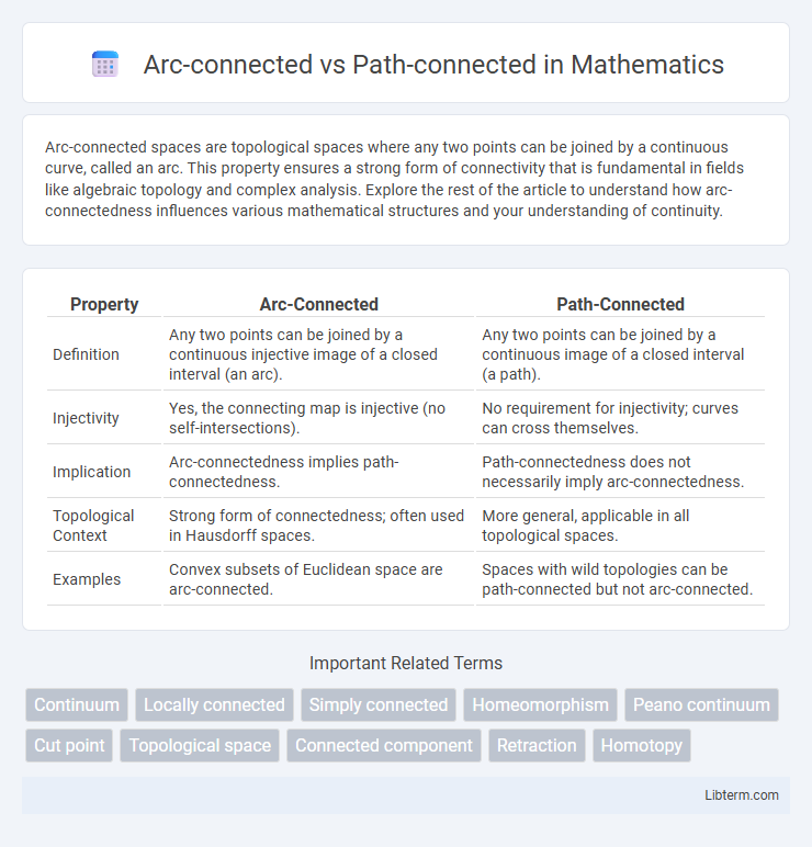 Path-connected vs Arc-connected in Mathematics - What is The Difference?