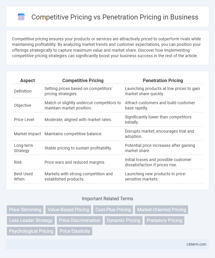 Penetration Pricing vs Competitive Pricing in Business - What is The Difference?
