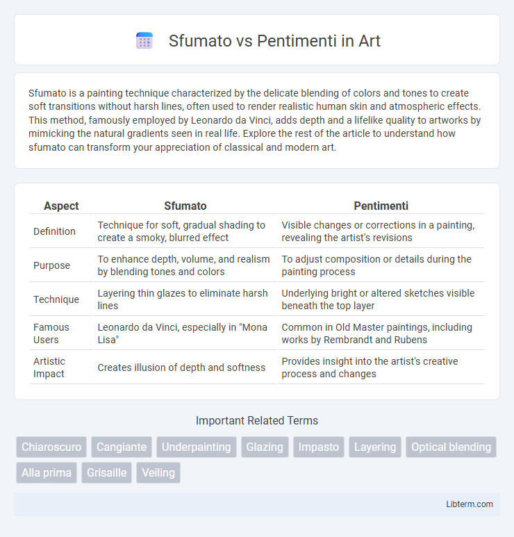 Pentimenti vs Sfumato in Art - What is The Difference?