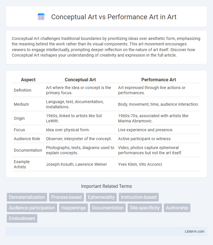 Performance Art vs Conceptual Art in Art - What is The Difference?