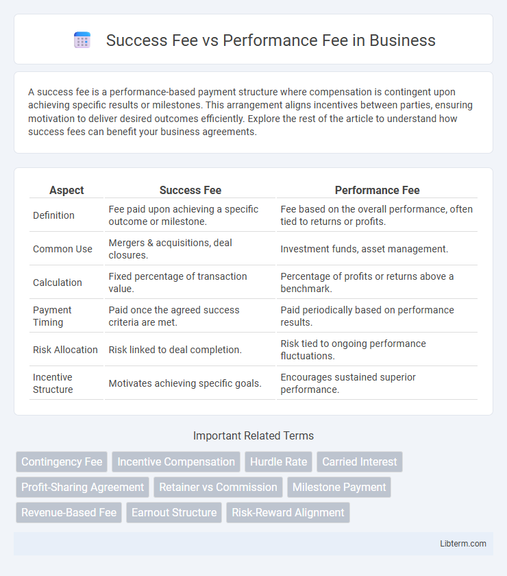 Performance Fee vs Success Fee in Business - What is The Difference?