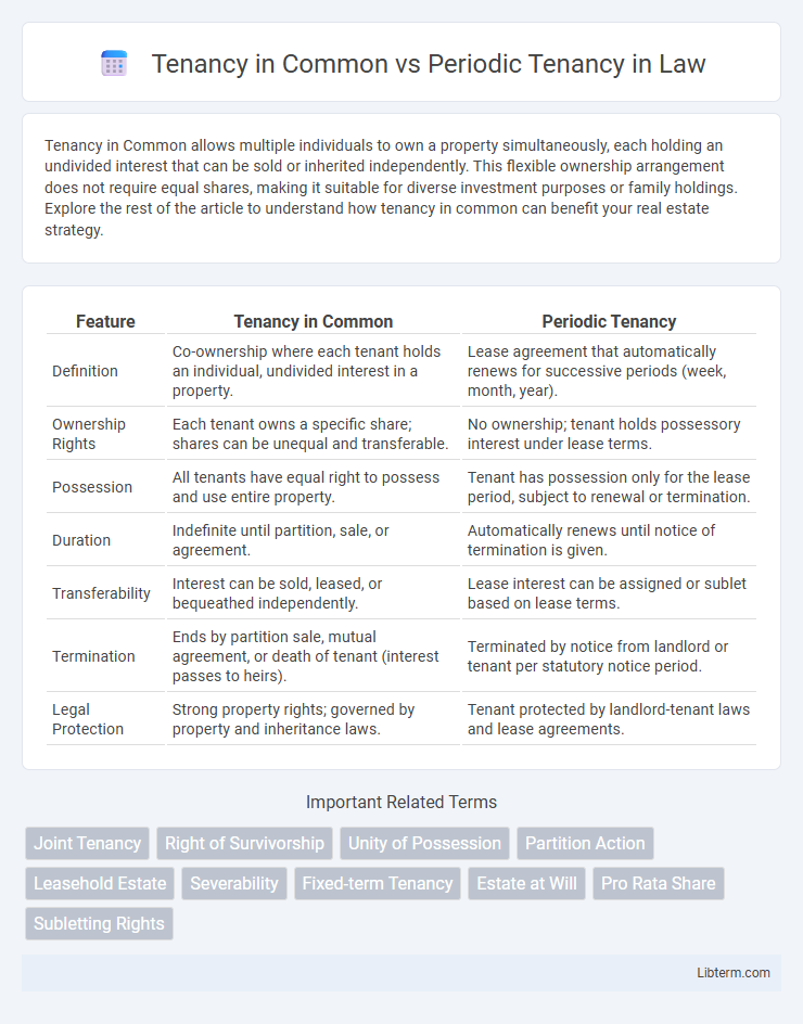 Periodic Tenancy vs Tenancy in Common in Law - What is The Difference?